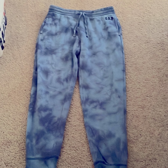 Dark and light blue tie-dye sweatpants Size medium - Picture 2 of 3